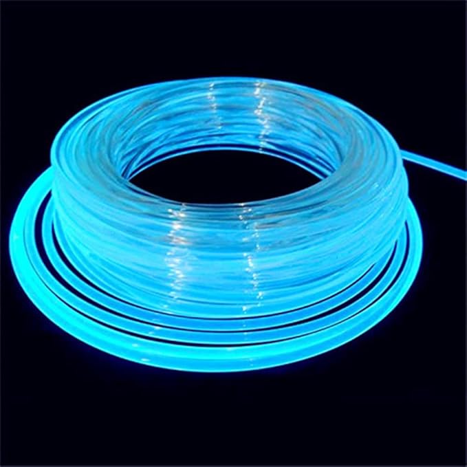 Super Bright MMA LED Light Source Side Glow - 10ft Plastic Optic Fiber Strip