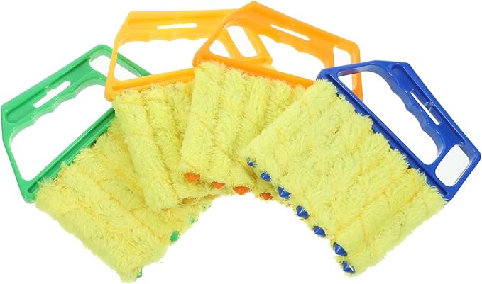Ipetboom 12pcs Portable Blinds Cleaner Detachable Window Vent Duster for Efficient Dust Removal for Air Conditioner Vents and Hard Reach Areas Sturdy and Washable Design