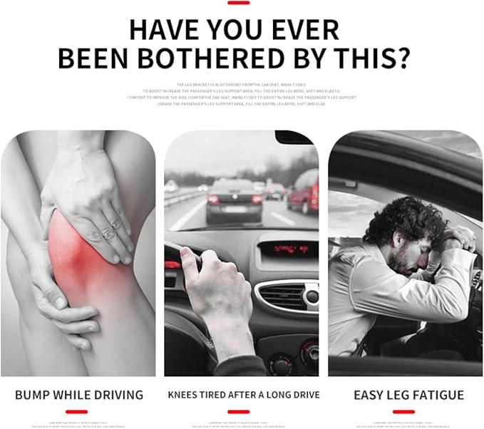 Car Armrest Cushion, Soft Leather Universal Knee Leg Elbow Pad, Center Console Thigh Support Pillow, Comfort Armrest for Car Interior Accessories(Beige)
