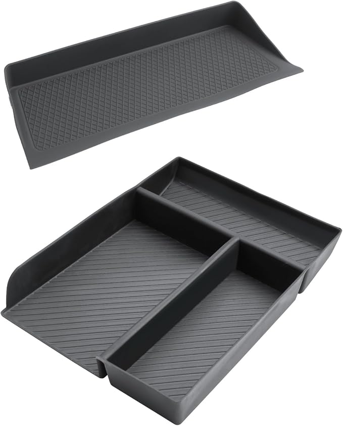 LFOTPP for 2024 2025 2026 CX-90 CX-70 Center Console Organizer for 2024 2025 2026 CX-90 CX-70 Middle Armrest Storage Tray Insert Non-Slip 2PCS CX-90 CX-70 Accessories