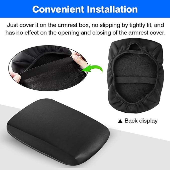 Autorder Center Console Armrest Cover for Toyota 4Runner 2010-2022 2023 2024 Accessories Armrest Pad Anti-Scratch Middle Console Pad Leather Center Console Protector