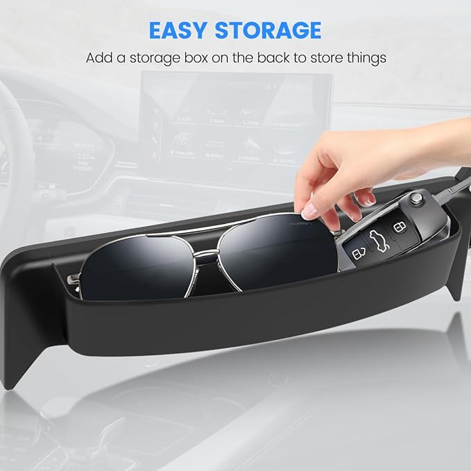 Car Phone Holder Compatible with Audi A4 2020-2025 /A5 2020-2025 /Q5 2021-2025 Auto Interior Accessories 10.1-Inch Screen Fixed Clip, Cell Phone Mount Hands-Free 360° Rotation Dash Mount