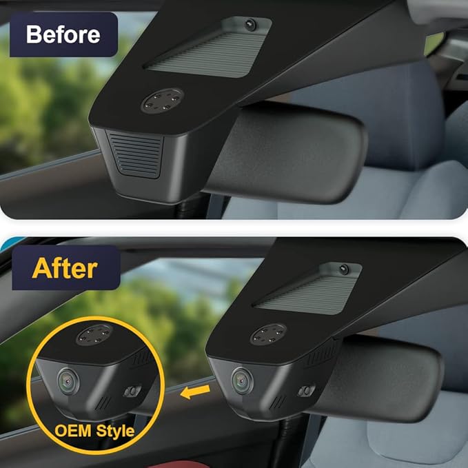 Fitcamx Front 4K+Rear 1080P Dash Cam Adapts for Honda HR-V 2023-2026 Sport LX EX-L (Gen3), OEM Factory Look, Dual HD Video, Built-in WiFi & APP, Loop Recording, G-Sensor, Easy to Use, 128GB Card