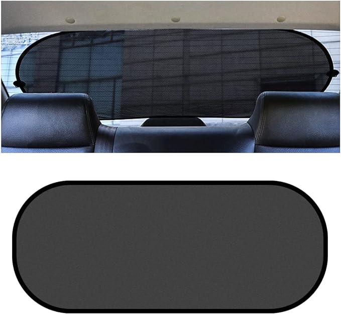 Car Rear Window Sunshade with Suction Cup, Sun UV Rays Protection for Car Back Window, Sunlight Shield Blocker Mesh Cover for Rear Facing Seats, car Accessories for Baby, Pets, Children （39"x19"/Rear）