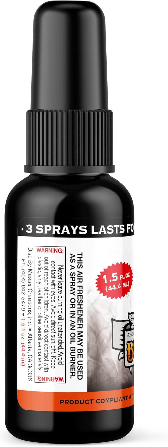 BluntPower (Black Rain, 1 Pack) Concentrated Odor Eliminator & Diffuser Oil - Room Deodorizer, Odor Eliminator, Air Freshener - Premium Oil Based Air Freshener