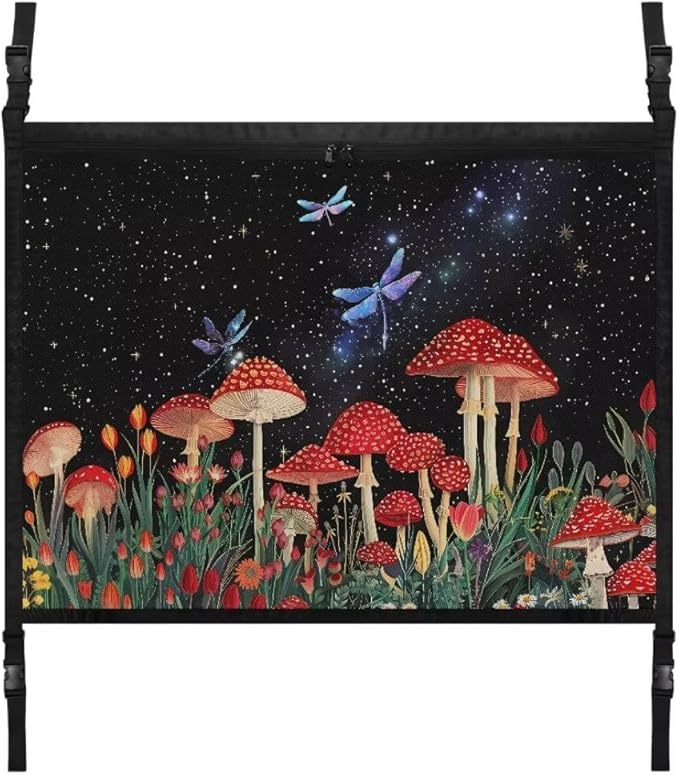 Dragonfly Mushroom Car Roof Storage Bag Multi-Purpose Seat Organizer All Car Storage Organizers One Size Inner Car Accessories
