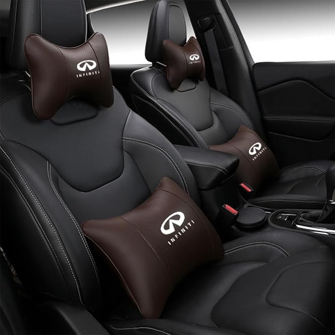 Car Seat Headrest Pillow for Infiniti Q50L/QX50/QX60/ESQ/QX30 Head Support Rest Pillow Lumbar Support Lumbar Pillow Cushion Back Cushion Back Pillow Accessories
