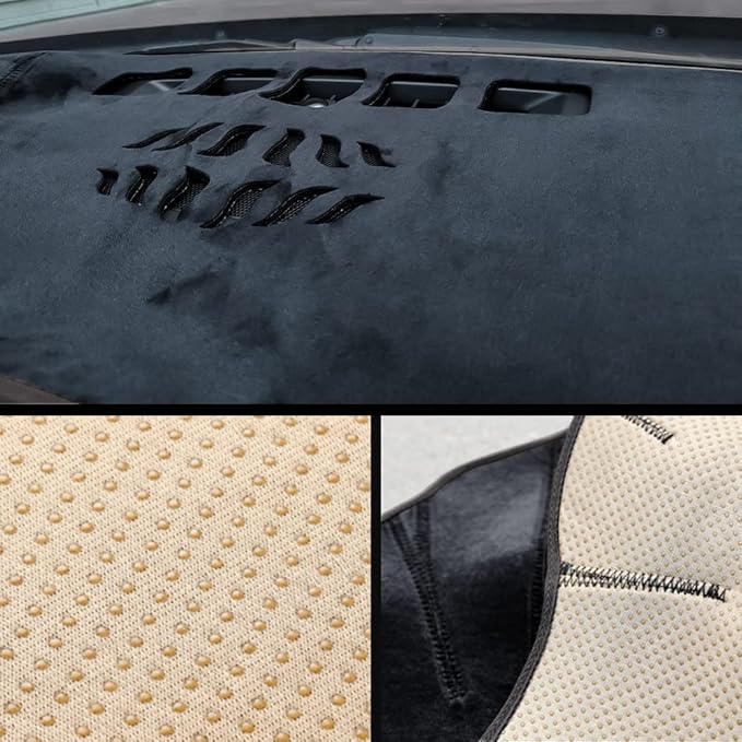 BEERTE Updated Custom Black Dash Cover Fit for Mazda CX-5 2026 2025-2017 Nonslip Dashboard Mat Flannel Sunshade Dashboard Protector (Without HUD)