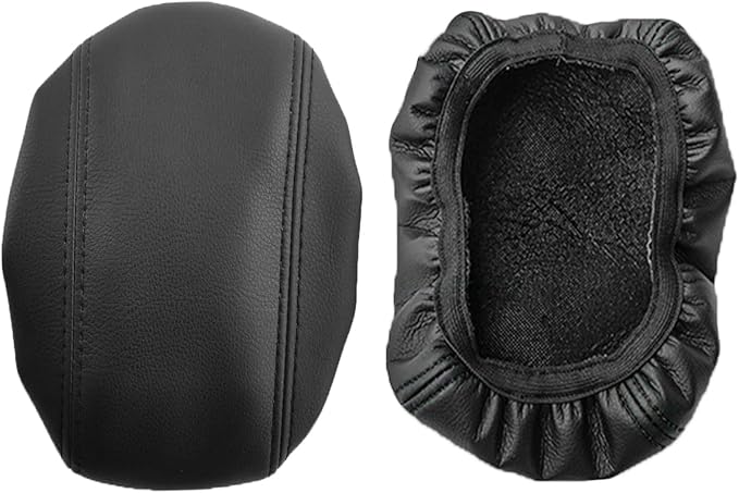 Center Console Cover Anti-Scratch Waterproof Leather Armrest Pad Protector Cushion for Dodge RAM 1500 2500 3500 2019 2020 2021 2022 2023 Interior Accessories(Black)
