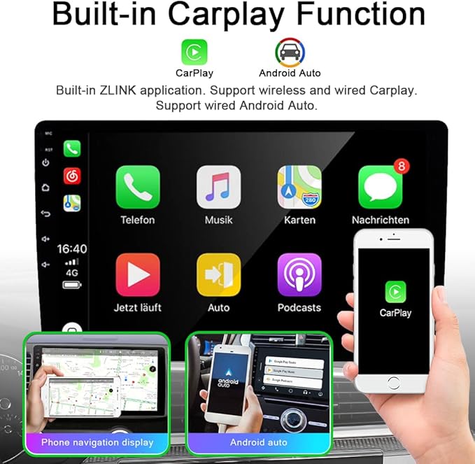 for Honda Fit Jazz Radio 2004-2007 Android 13 Car Stereo, 8” IPS Touch Screen GPS Navigation for Car Head Unit Built-in DSP Wireless/Wired Carplay Android Auto with Free Rear Camera (4GB RAM+64GB ROM)