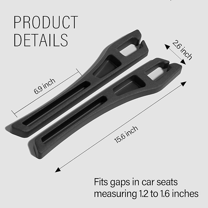 7F Car Seat Gap Filler Organiser,Between Seat Gap Filler, Centre Console Organiser, Universal Car Accessories, Fit SUV Truck Storage Black