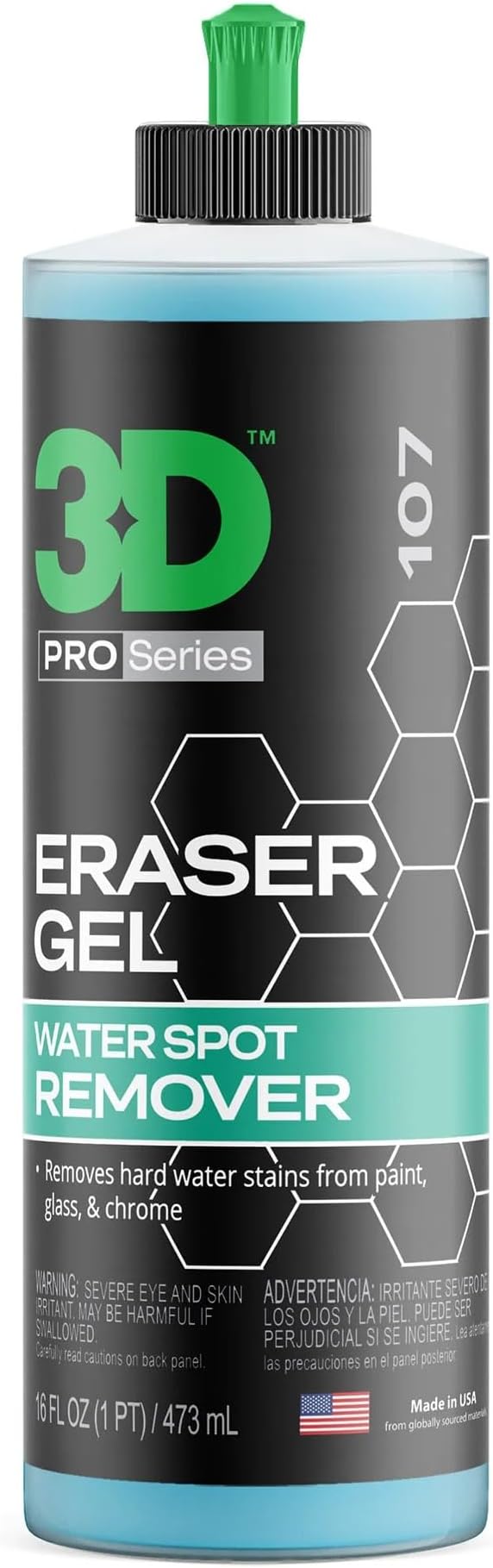 3D Final Touch & Eraser Gel Bundle – Quick Detail Spray + Hard Water Spot Remover – High Gloss Shine + Paint Safe Water Spot Cleaning – 16oz Each