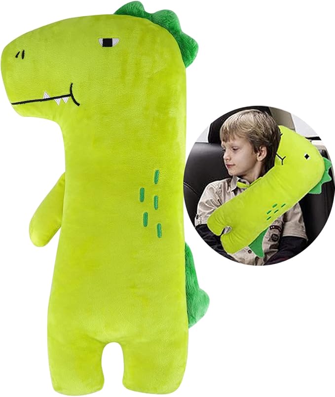 Car Travel Pillow for Kids Car Seat Pillow Cute Cartoon Travel Pillow Cushion Breathable Head and Body Support Pillow for Sleeping Travel Neck Rest Car Seat Pillow Long Journey&Road Trip