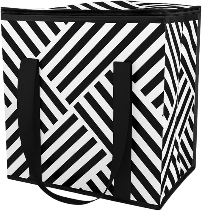 DURASACK Medium Insulated Food Delivery Bag – 13"x7"x13" Reusable Thermal Tote for Hot & Cold Meals – Portable, Foldable Meal Carrier for Takeout, Grocery, and Personal Use