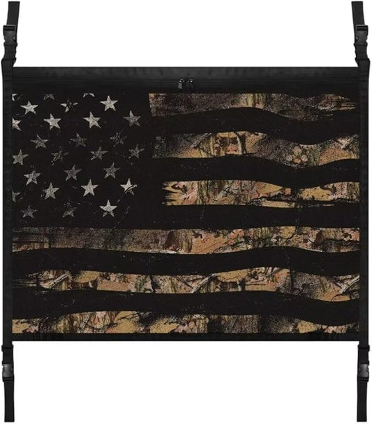 American Flag Print Car Roof Storage Bag Car Organizer for Car Seat Premium Car Seat Organizer One Size Car Travel Accessories Suitable for Cars, SUVs