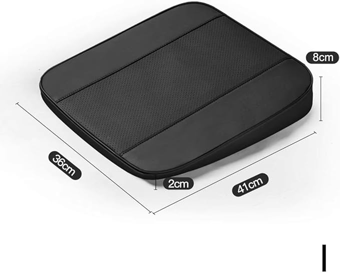 Memory Foam Car Seat Cushion for BMW X5 G05 2018-2023, Wedge Booster Lumbar Support Pad for Drivers Office with Non-Slip Base,Red-8cm