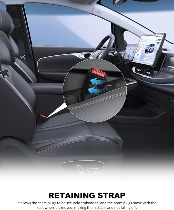 Car Seat Gap Filler Universal for Car SUV Truck Fit Organizer Fill The Gap Between Seat and Console Stop Things from Dropping 2Pcs