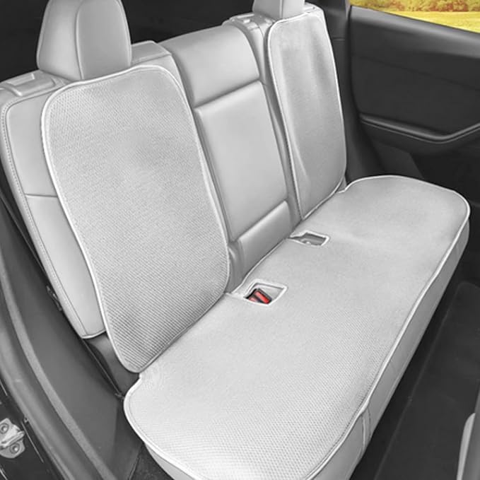 Car Seat Cushion Covers Full Set Front Rear for Tesla Model 3 Highland 2017-2026 Four Seasons Universal Ice Silk Protector Pad Mat (Without Logo)