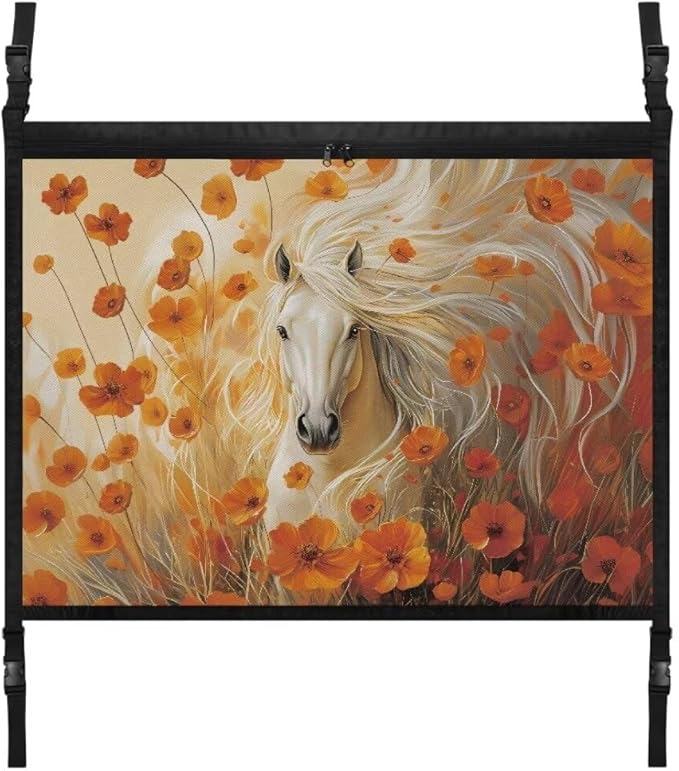 Horse Flower Car Roof Storage Bag Car Storage Bag Organizer Multi-Purpose Car Bag Storage Box Organizer Pouch Pocket Large Capacity Storage for Small Items