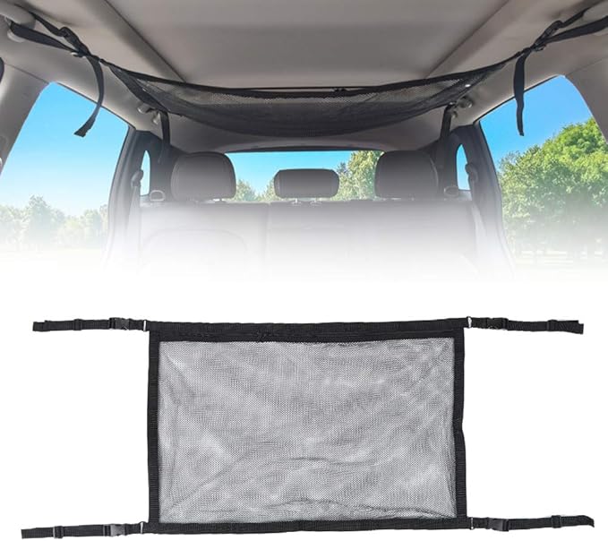Restokki Black Oxford Cloth Outdoor Travel Multifunction Expand Car Roof Back Storage Bag