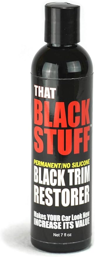 Black Plastic Restorer - Instantly Restore Your Faded or Damaged Black Plastic Trim - Won't Wash Off - Permanent - Lasts for Years - Easy - that Black Stuff