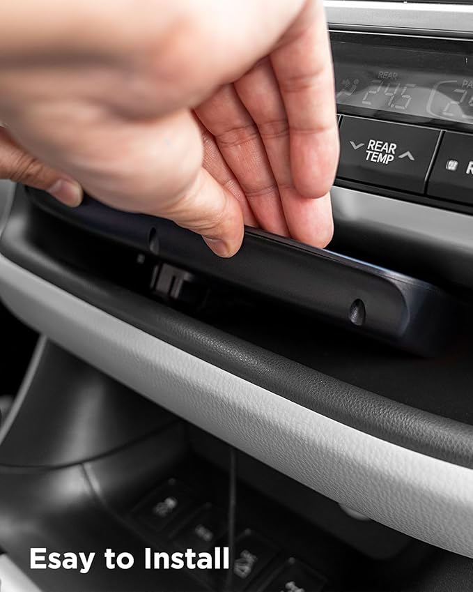 CarQiWireless Wireless Charger for Toyota Highlander Accessories 2014-2019 2018 2017 2016 2015, Center Console Organizer Wireless Phone Charging Pad for 2015 2016 2017 Toyota Highlander Accessories