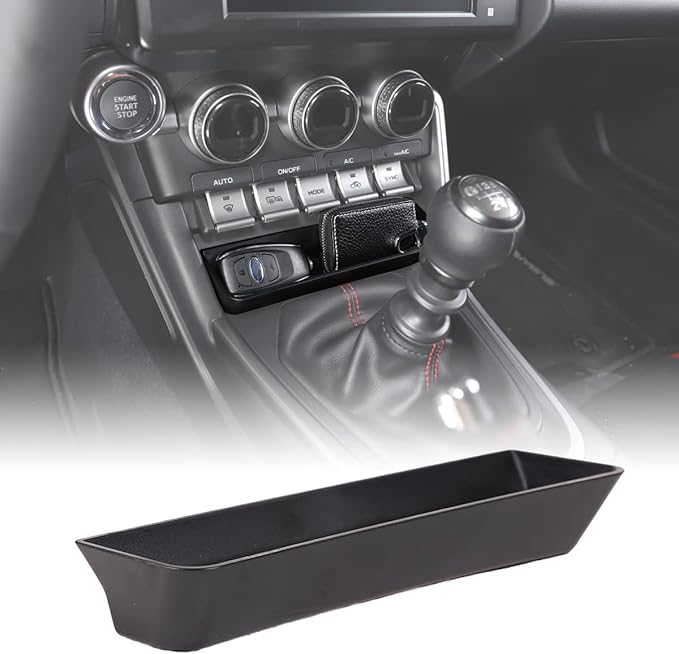 Central Armrest Storage Box Secondary Storage Center Console Organizer Tray Fit for Subaru BRZ 2022-2025 & Fit forToyota GT86 2022-2025, Center Console Storage Box, ABS Console Storage Tray Organizer