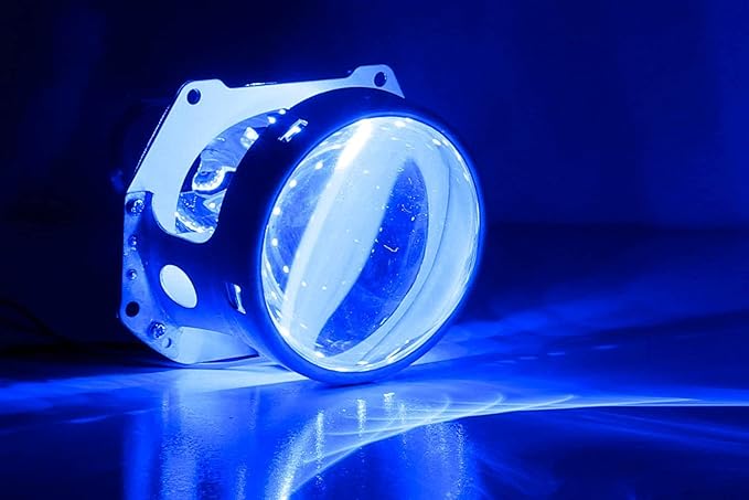 iJDMTOY Ultra Blue 15-SMD LED Accent Ambient Lighting Kit Compatible with Car Motorcycle Projector Lens Demon Eye Retrofit