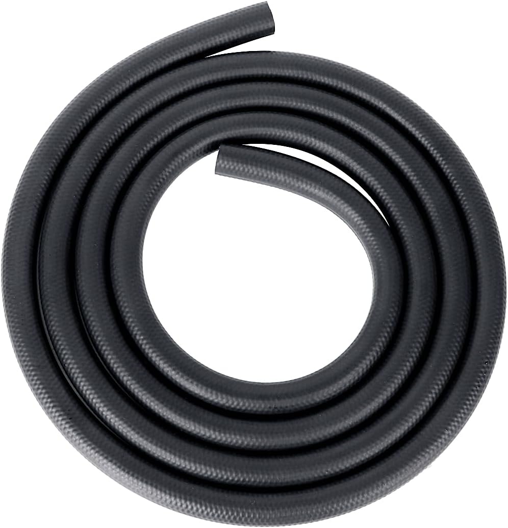 LokoCar Rubber Fuel Hose Line Push Lock 1/4" ID SAE 30R7 NBR 10ft 300PSI Black