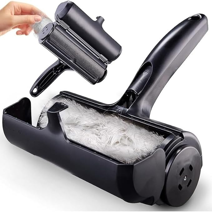 Pet Hair Removal Tool for Furniture, Couch, Bedding, Clothing and Carpets Dog and Cat Hair Removal Roller, Reusable Roller, Fur Removal Tool for Pets, Cleaning Scraper Hair Removal Tool