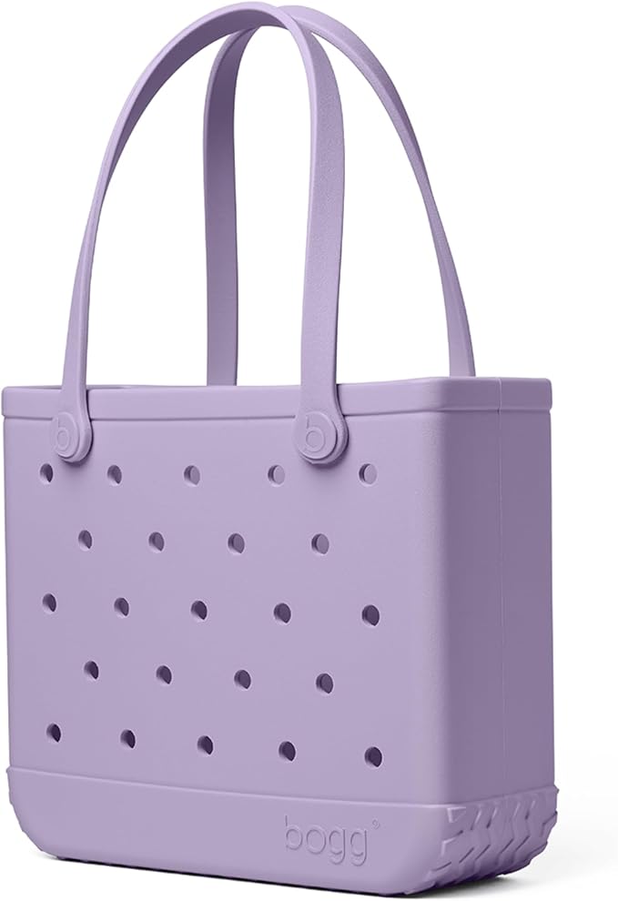 BOGG BAG Medium Tote – 15” x 12.5” x 5” – Durable, Washable, Tip-proof – Beach, Pool, Boat, Work, Sports (I Lilac You a Lot)