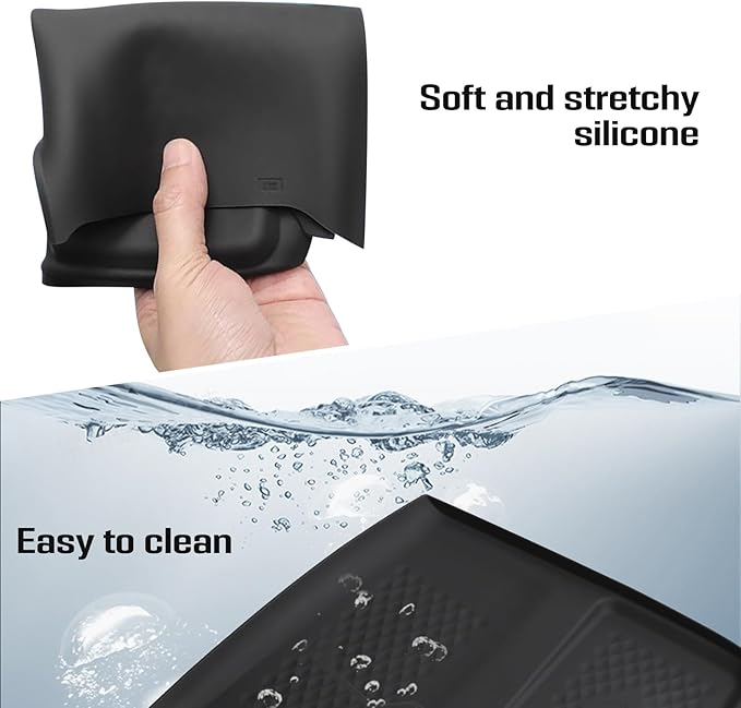 Wireless Charging Anti-Slip Mat Compatible with 2024 2025 Toyota Grand Highlander, Silicone Phone Charging Pad for Center Console, Heat-Resistant Non-Slip Protective Accessory