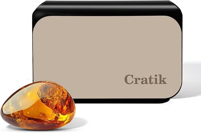 Car Air Freshener - Stone Air Freshener - Car Odor Eliminator for Visor Clip- Natural Scent Starter Kit, Vehicle Scent Diffuser for Cabin, Truck & SUV (Amber/Starter Kit)