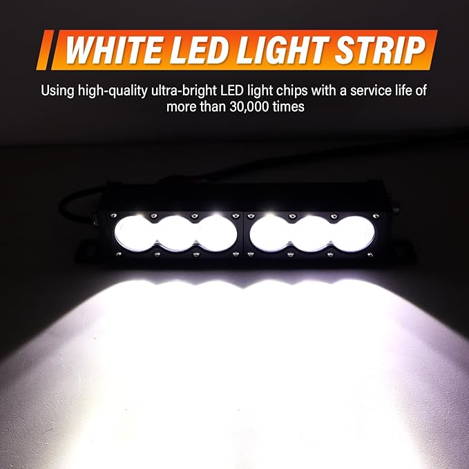 Willpower 12 inch Single Row White LED Light Bar 60W Off Road Spot Beam LED Work Light Truck UTV 4x4 Cars SUVs ATVs Boats Fog Driving Light with Wiring Harness Kit