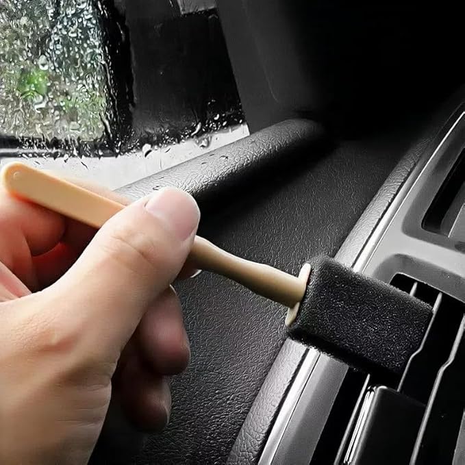 20 PcsCar Air Vent Cleaning Brush, Disposable Car Air Vent Cleaning Sponge Head, Mini Duster for Automotive AC Vents, Dashboard, Keyboard & Blinds
