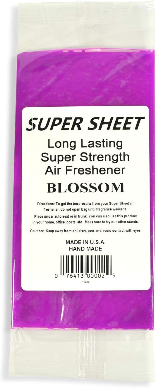 Jenray Super Sheet Small (7.5"x3.75") Under Seat Car Air Freshener (Blossom)