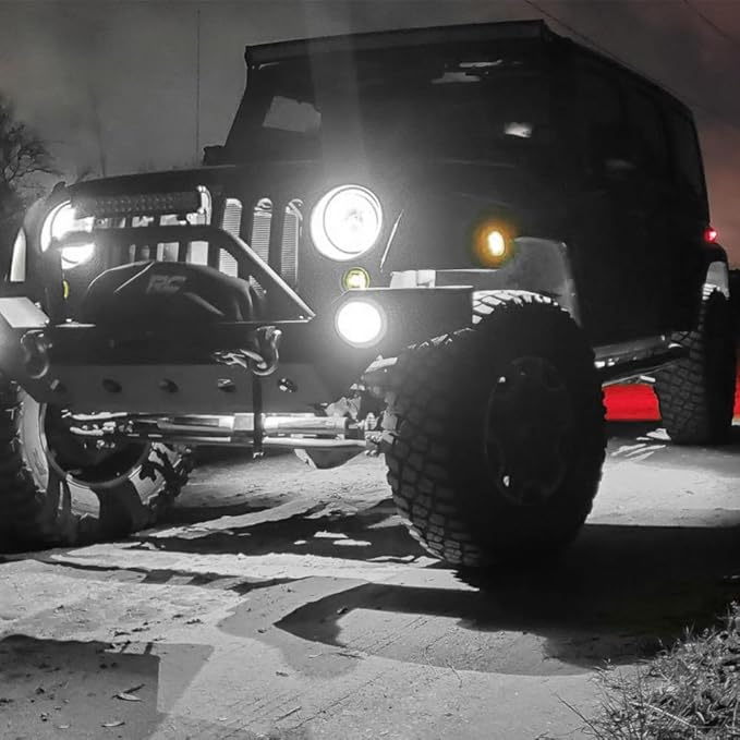 SUNPIE White Rock Lights, 20 Pods LED Rock Lights Underglow kit IP67 Waterproof Underglow Light kit for Trucks Car Jeep ATV UTV SUV Pickup Off Road RZR Under Body Glow Light Trail Lighting