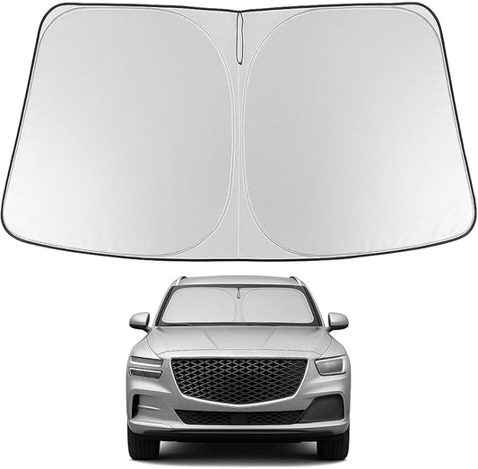 Proadsy Windshield Sun Shade for Nissan Pathfinder 2026 2025 2024 2023 2022 Foldable Front Sunshade Protector Sun Visor Blocks UV Rays Keep Car Cooler
