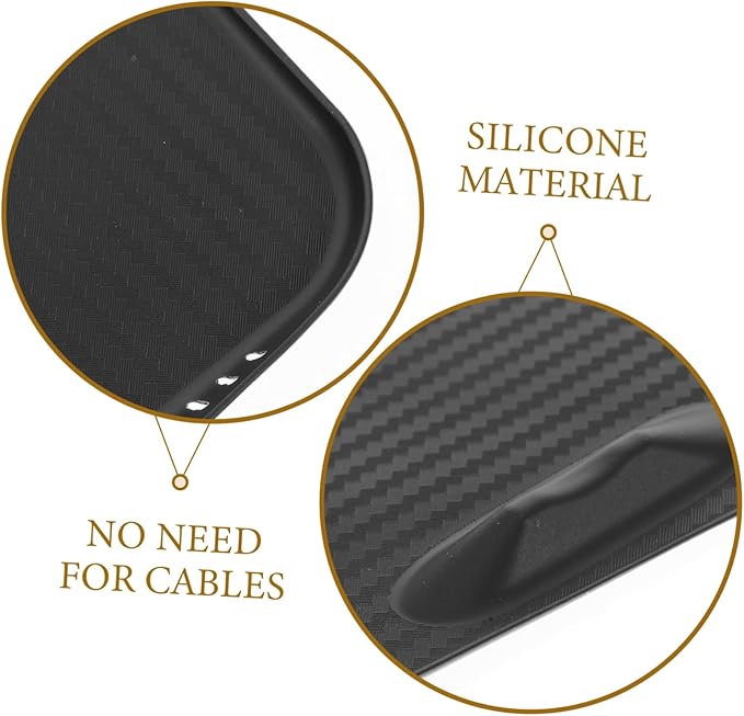 Cabilock Wireless Charging Pad Center Console Car Accessories Wireless Charger Mat Slip Silicone Cover