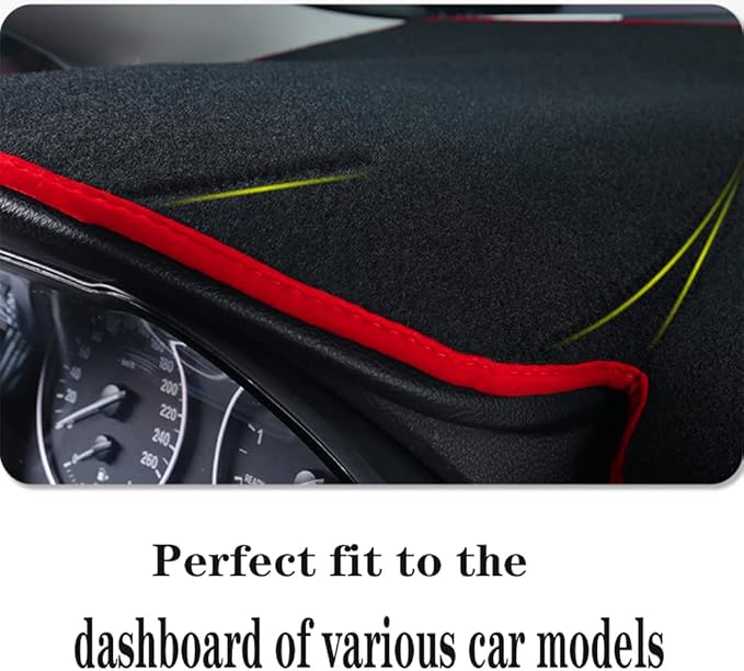 Dash Covers for 2015-2022 Jeep-Renegade,Polyester Car Dashboard Cover,Dash Board Protecter Cover,Interior Car Dash Board Covers Mat,Black
