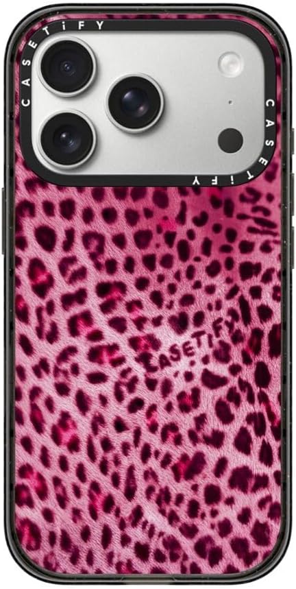 CASETiFY Impact iPhone 17 Pro Case [Slim/Compatible with Magsafe / 8.2 ft. 4X Military Grade Drop Protection] - Y2K Jaguar - Clear Black