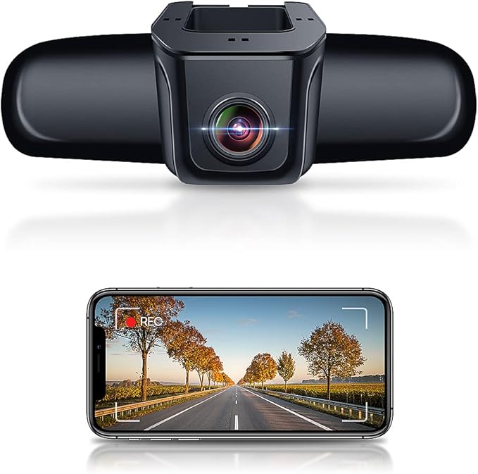 Fitcamx Front 4K+Rear 1080P Dash Cam, Universal Fit (Connected to OBD or Fuse Box), No Rearview Mirror Cover, 2 Way HD Video, WiFi & APP, Loop Recording, Gravity Sensor, Easy to Use, 128GB Card