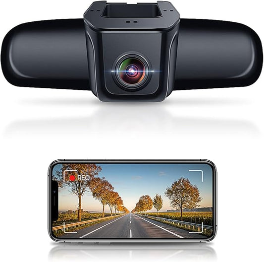 Fitcamx Front 2K+Rear 1080P Dash Cam, Universal Fit (Powered from OBD or Fuse Box), No Rearview Mirror Cover, Dual HD Video, WiFi & APP, Loop Recording, Gravity Sensor, Easy to Set, 64GB Card