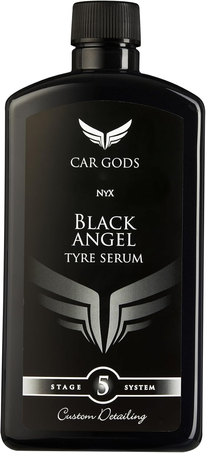 Car Gods Powerful Gel Black Angel Tire Serum Formula, Revitalizing and Conditioning Tire Dressing, 17 Fl Oz