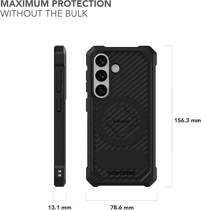 Rokform Rugged Case for Galaxy S26, Magnetic Cover, Drop Tested Armor (Black)