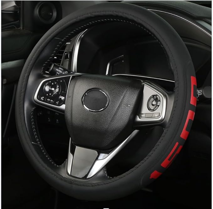 Microfiber Leather Steering Wheel Cover fit Dodge Ram 1500 Chevy Silverado GMC Sierra 1500 Accessories 15-16.5Inch