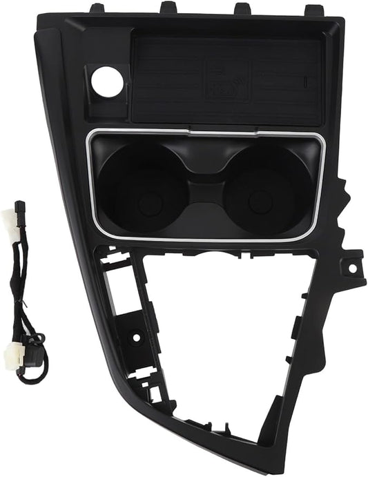 15W Car Wireless Charger Center Console Fast Charge Pad Fit for 3 Series F30 F31 F35 2013 to 2019 Cup Holder Phone Tray Rugged ABS Charging Dock Replacement Interior Accessory