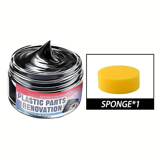 Trim Restorer Automotive - Shine Cleaner - Auto Rubber Trim Restoration Paste - for SUV Truck Vehicle Automotive Sedan Scooter RV Seat Console Dashboard Wheel