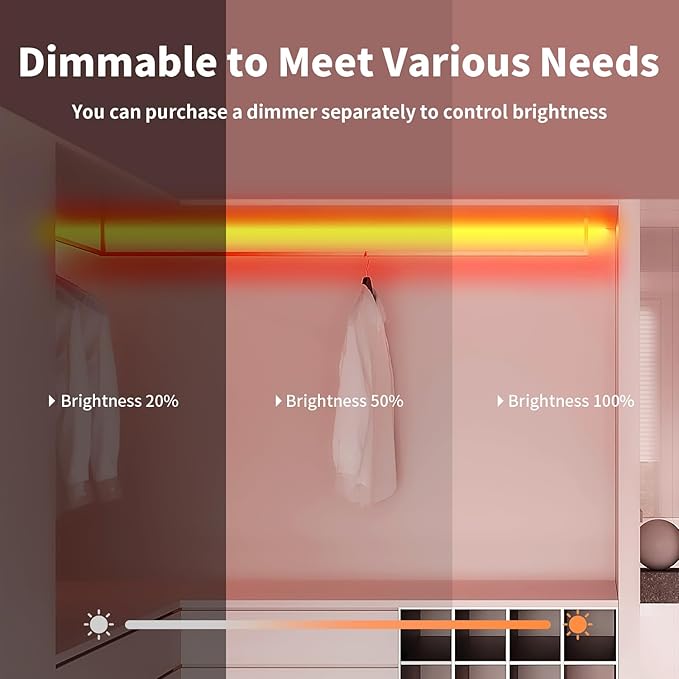 iNextStation 12V Orange LED Strip Lights 16.4FT, Flexible Silicone Neon Rope Light with Power Adapter, Waterproof, Cuttable, Dimmable & Linkable, LED Lights Strip for Bedroom, Kitchen(with Plug)