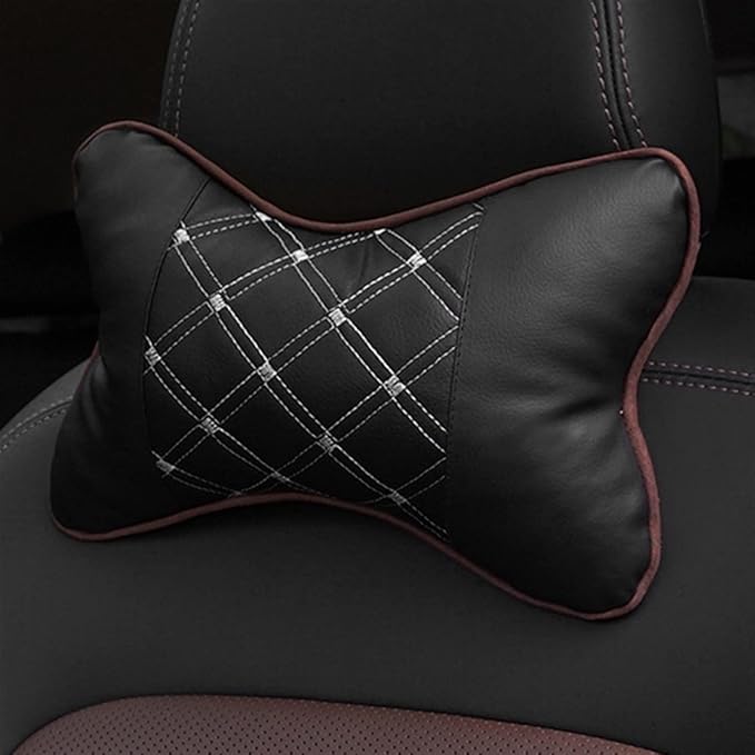 Lumbar Support Pillow for Car Seat, Mesh Office Chair Back Support Cushion, Ergonomic Back Pillows for Carseat,Office Chair,Desk,Wheelchair(Black-White)